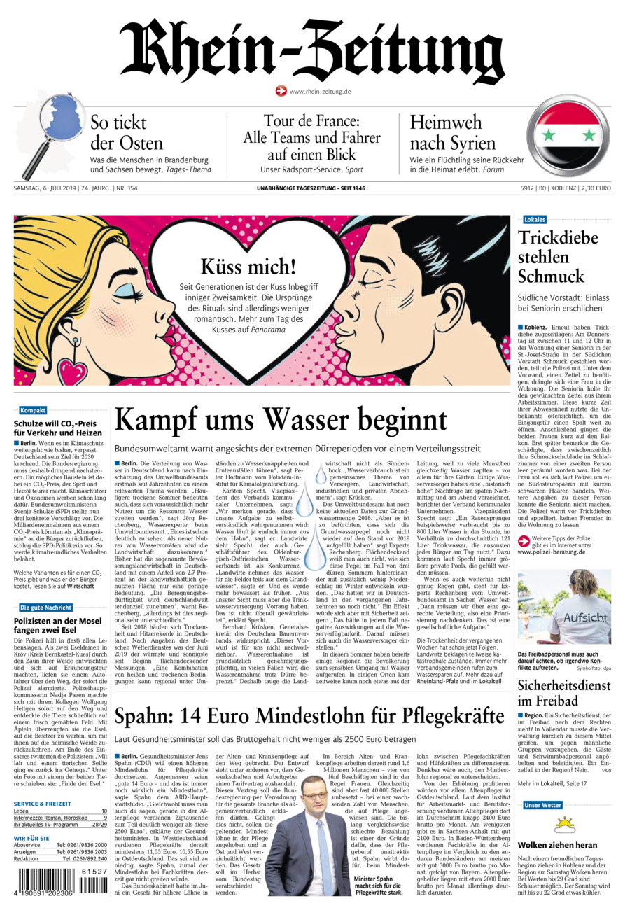 Rhein-Zeitung Koblenz & Region vom Samstag, 06.07.2019