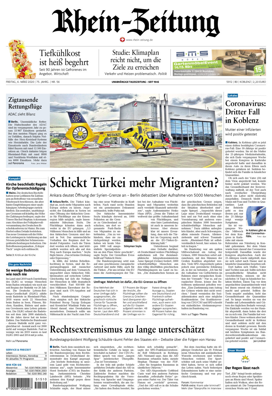 Rhein-Zeitung Koblenz & Region vom Freitag, 06.03.2020