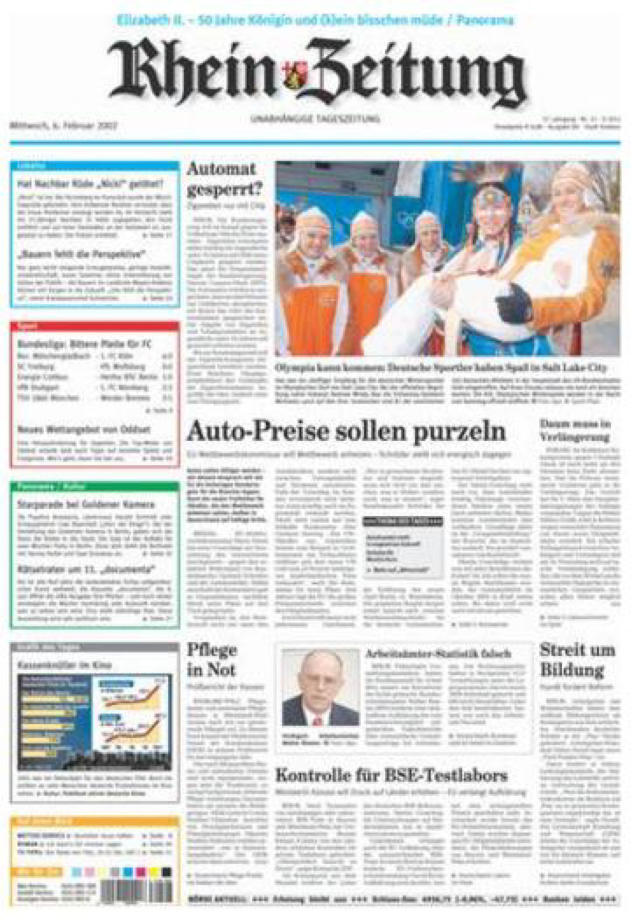 Rhein-Zeitung Koblenz & Region vom Mittwoch, 06.02.2002