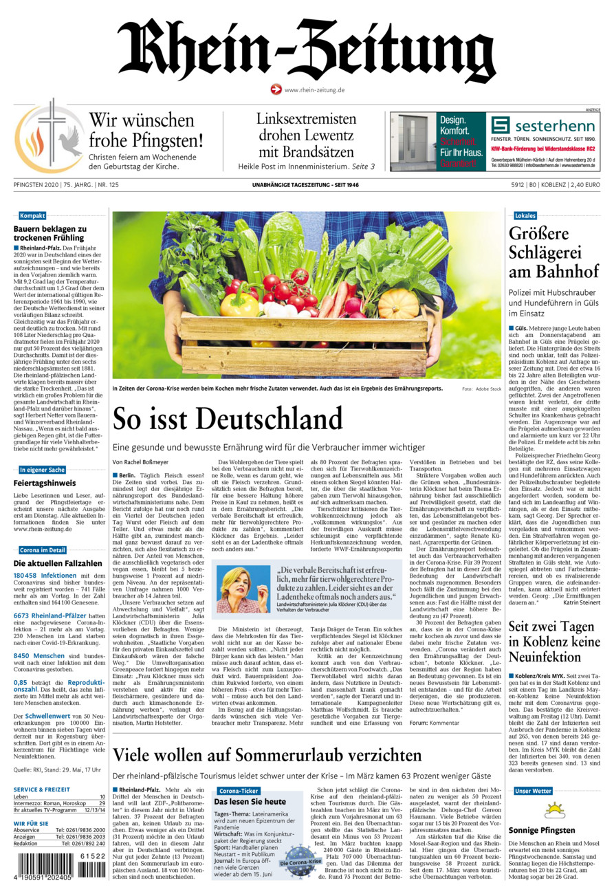 Rhein-Zeitung Koblenz & Region vom Samstag, 30.05.2020