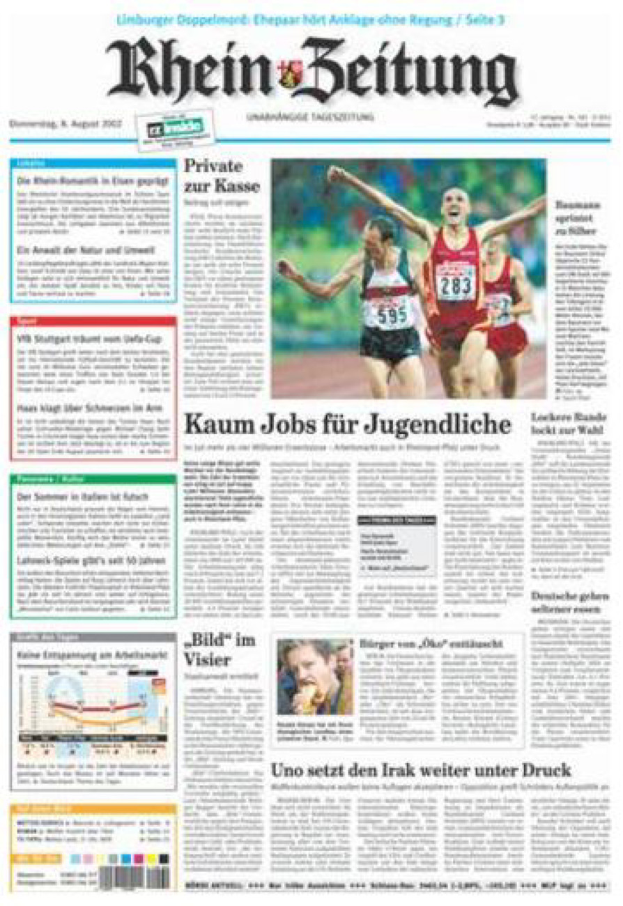 Rhein-Zeitung Koblenz & Region vom Donnerstag, 08.08.2002