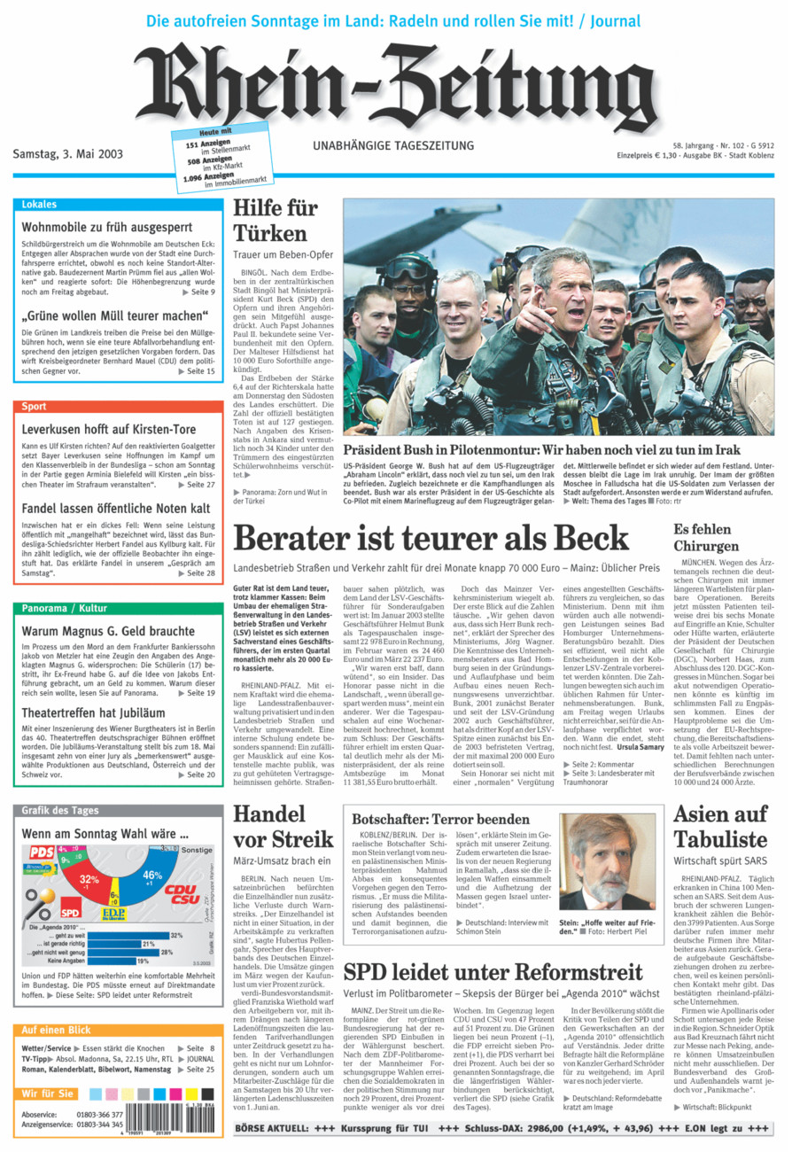 Rhein-Zeitung Koblenz & Region vom Samstag, 03.05.2003