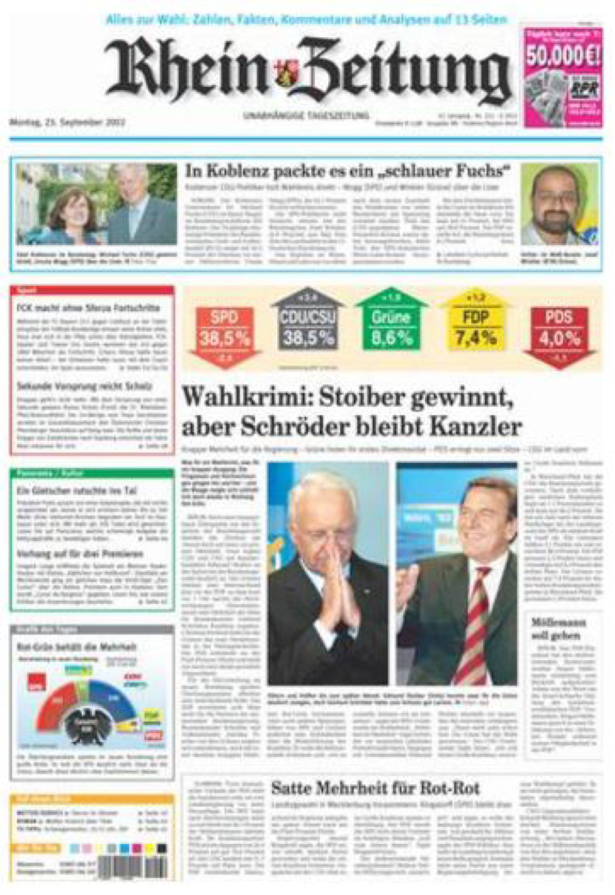 Rhein-Zeitung Koblenz & Region vom Montag, 23.09.2002
