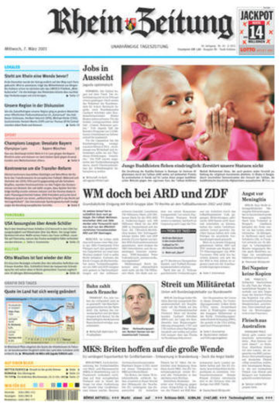 Rhein-Zeitung Koblenz & Region vom Mittwoch, 07.03.2001