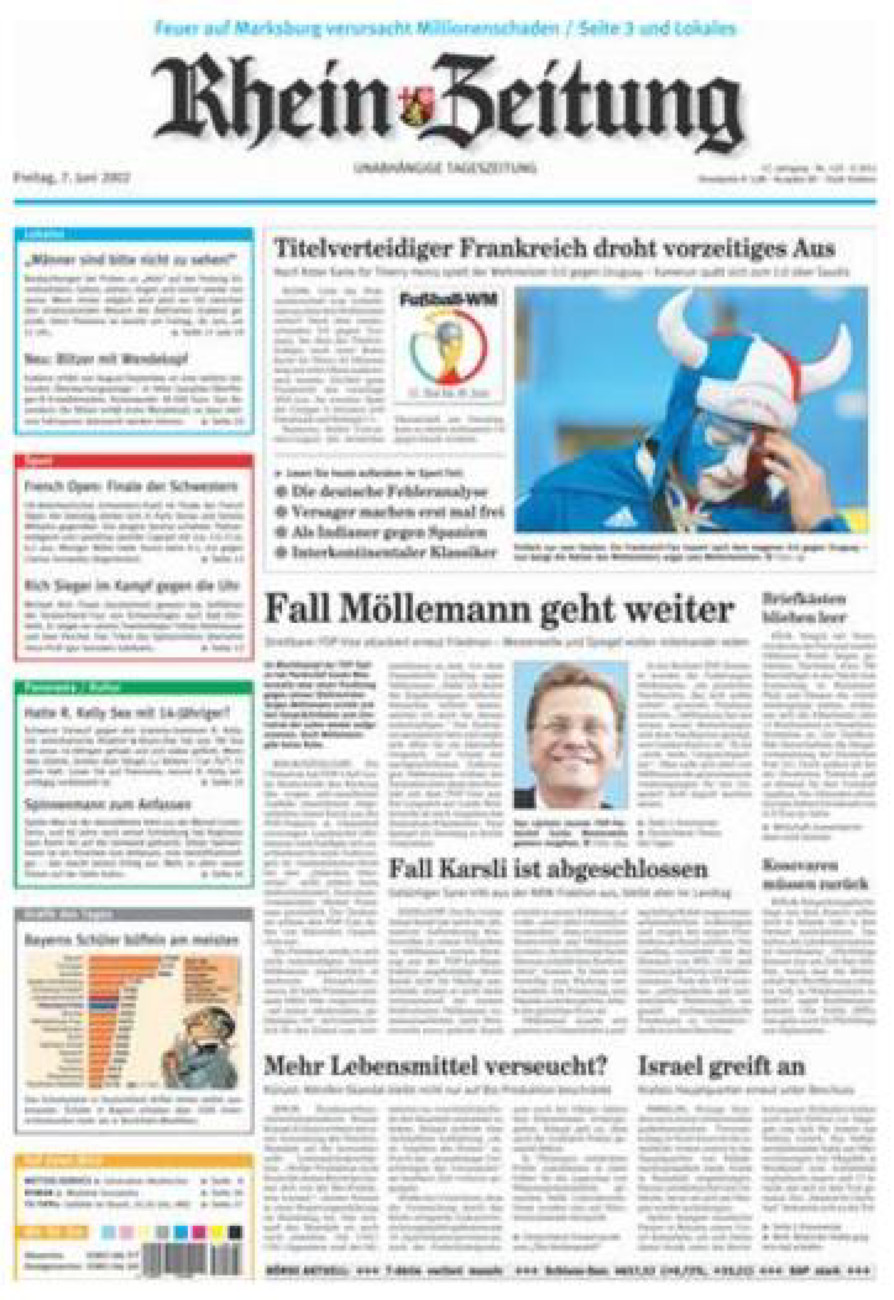 Rhein-Zeitung Koblenz & Region vom Freitag, 07.06.2002