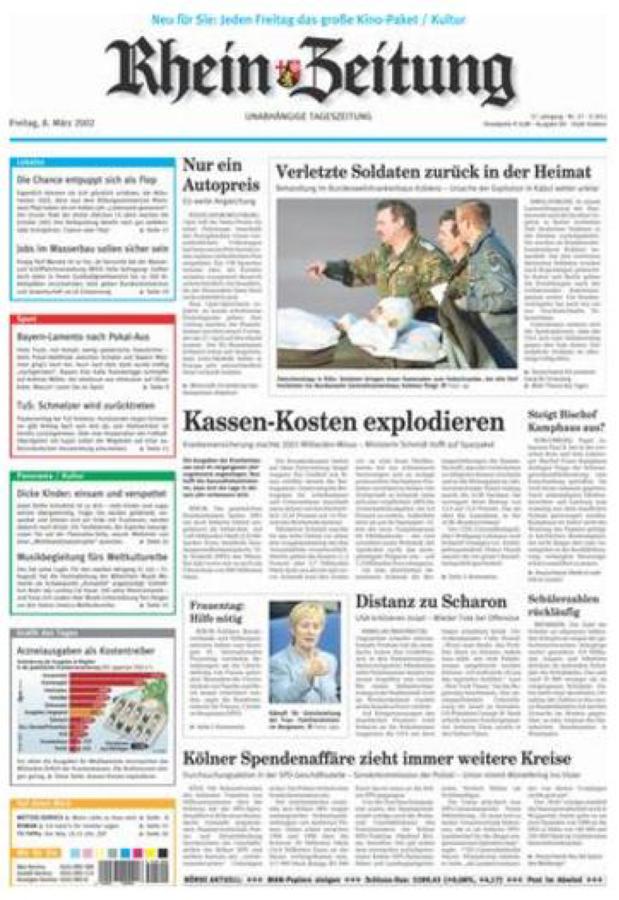 Rhein-Zeitung Koblenz & Region vom Freitag, 08.03.2002