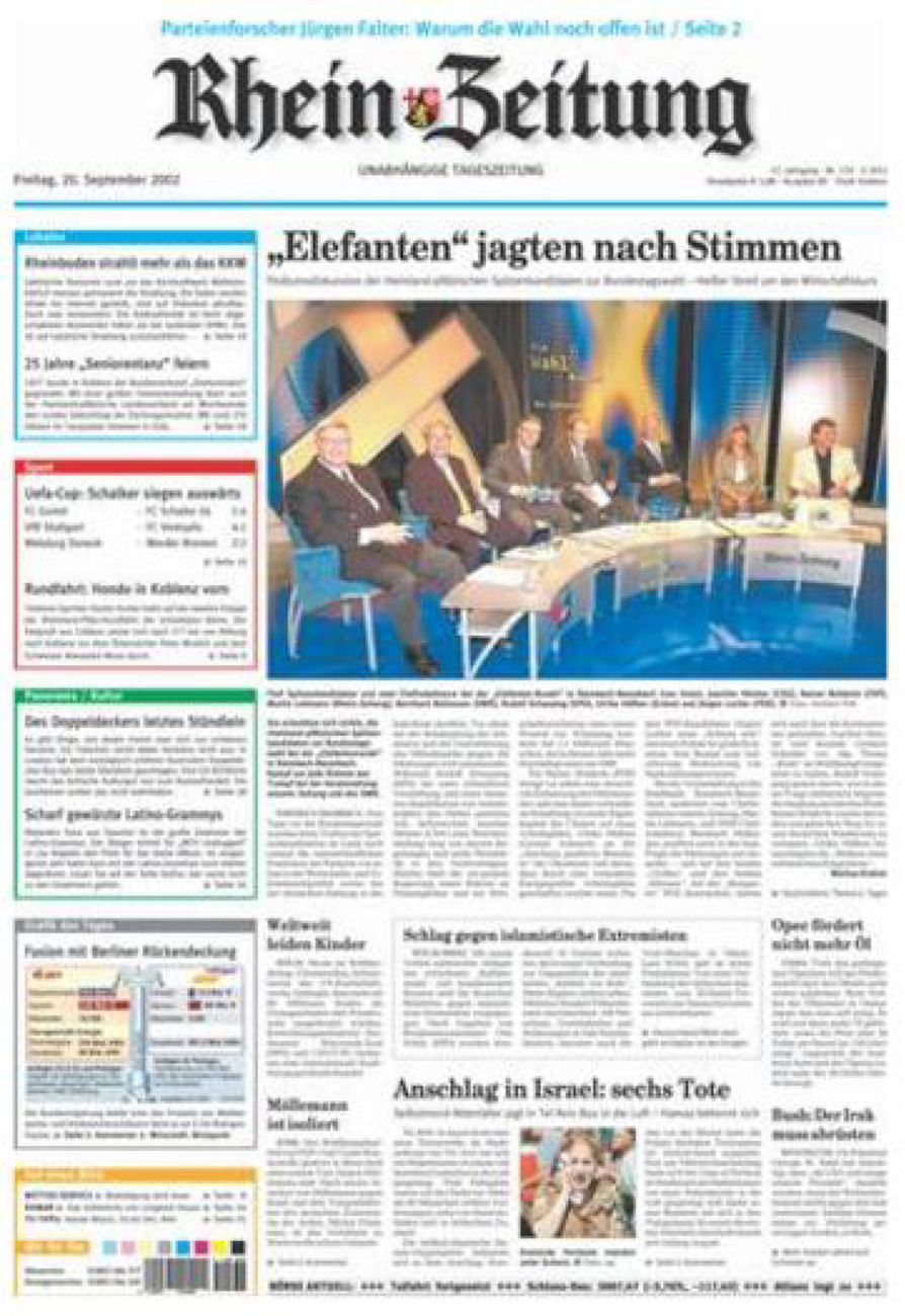 Rhein-Zeitung Koblenz & Region vom Freitag, 20.09.2002