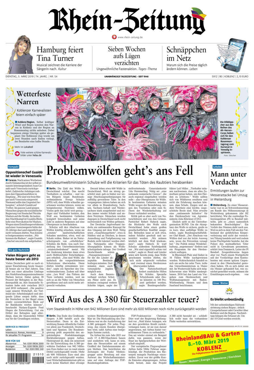 Rhein-Zeitung Koblenz & Region vom Dienstag, 05.03.2019