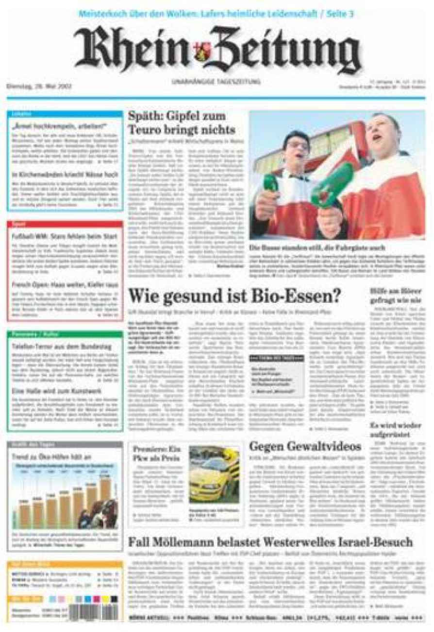 Rhein-Zeitung Koblenz & Region vom Dienstag, 28.05.2002