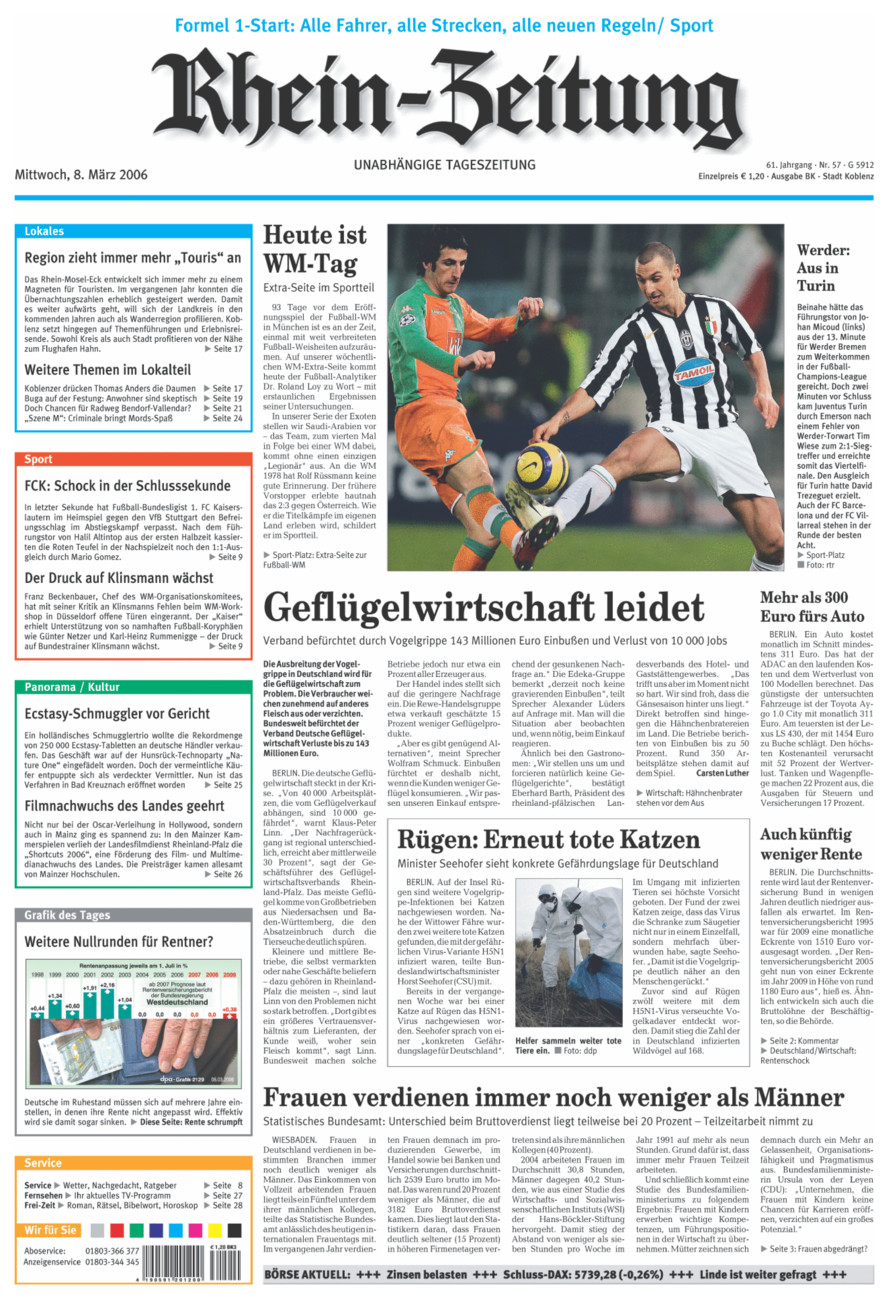 Rhein-Zeitung Koblenz & Region vom Mittwoch, 08.03.2006