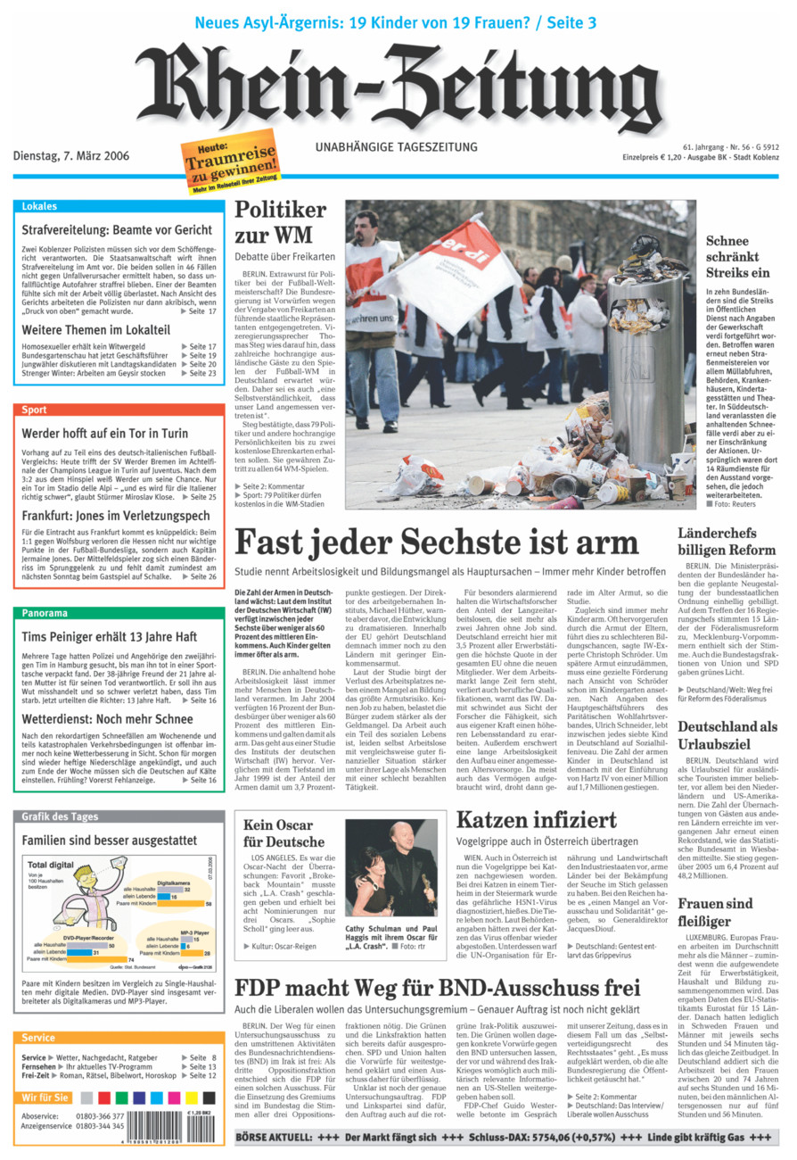 Rhein-Zeitung Koblenz & Region vom Dienstag, 07.03.2006