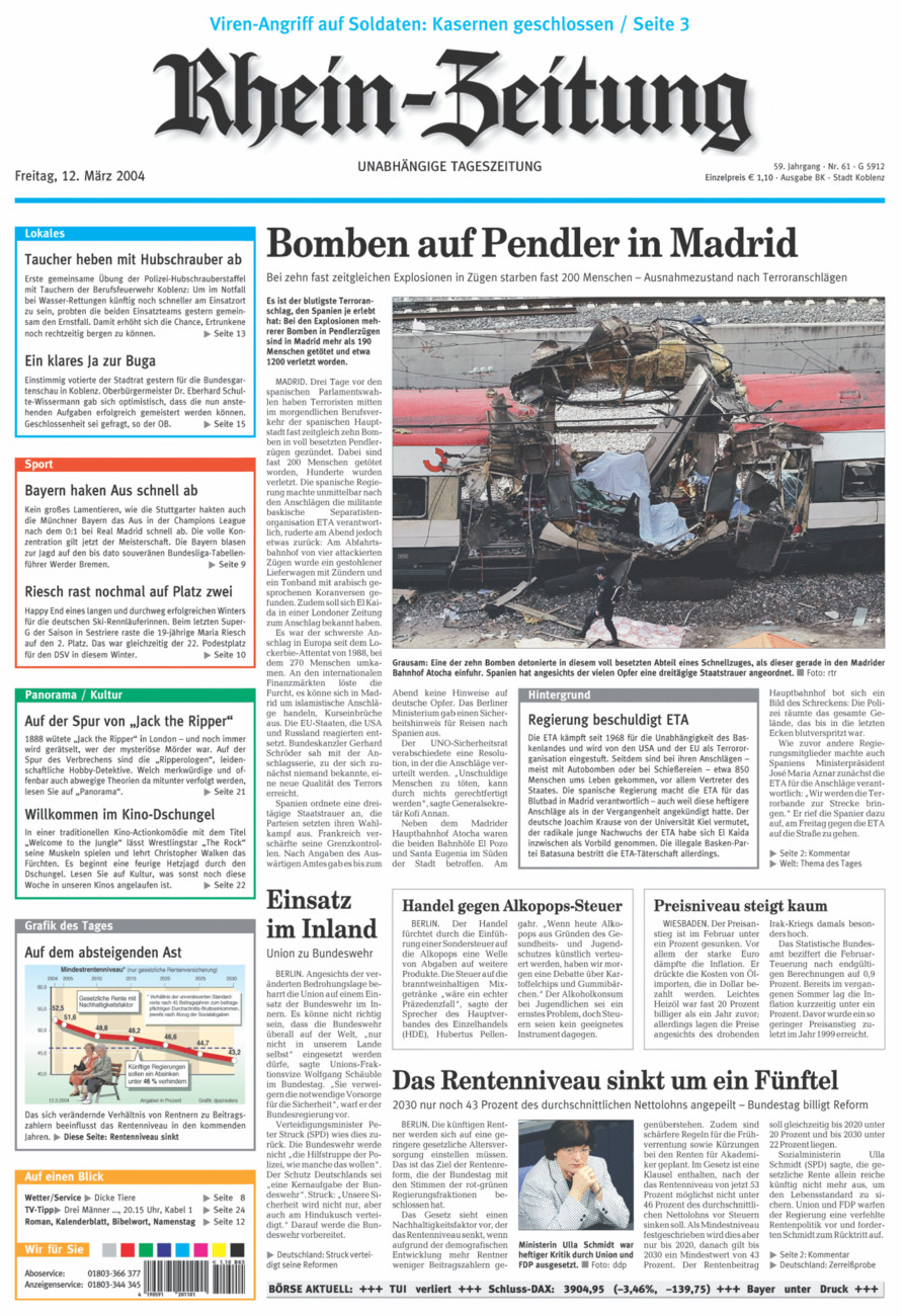 Rhein-Zeitung Koblenz & Region vom Freitag, 12.03.2004
