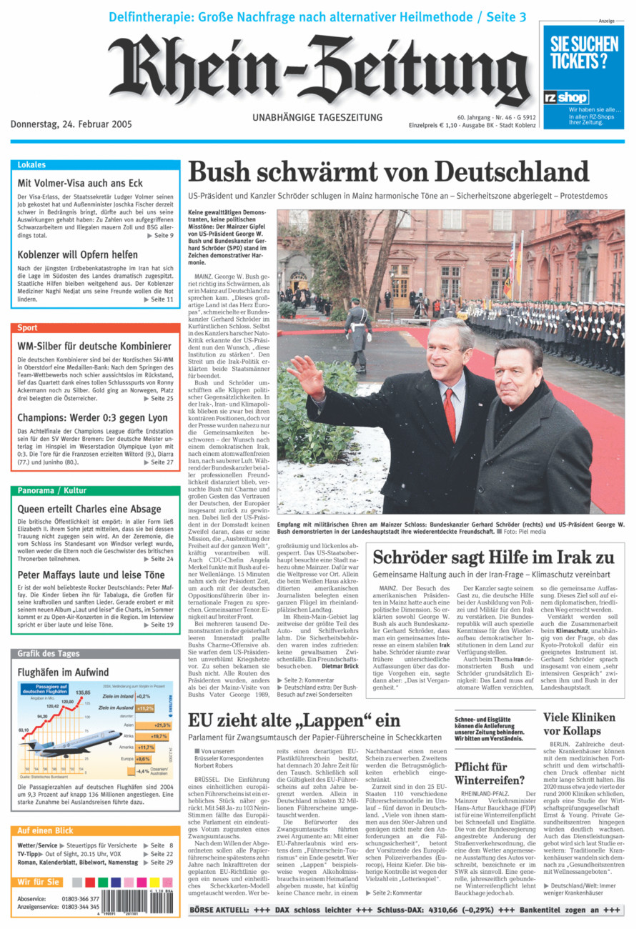 Rhein-Zeitung Koblenz & Region vom Donnerstag, 24.02.2005