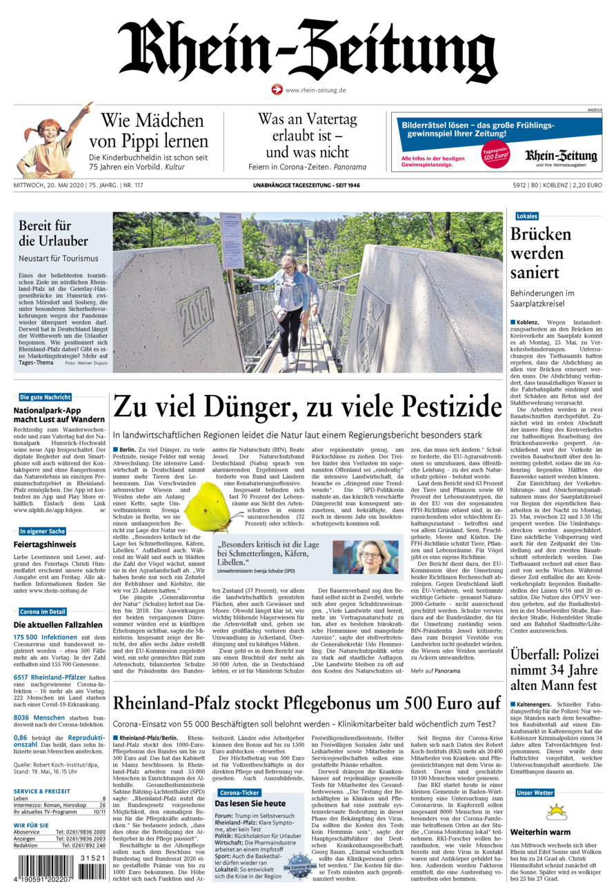 Rhein-Zeitung Koblenz & Region vom Mittwoch, 20.05.2020