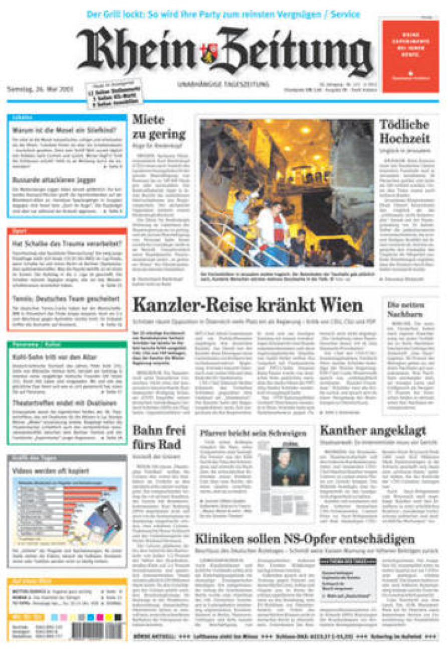 Rhein-Zeitung Koblenz & Region vom Samstag, 26.05.2001