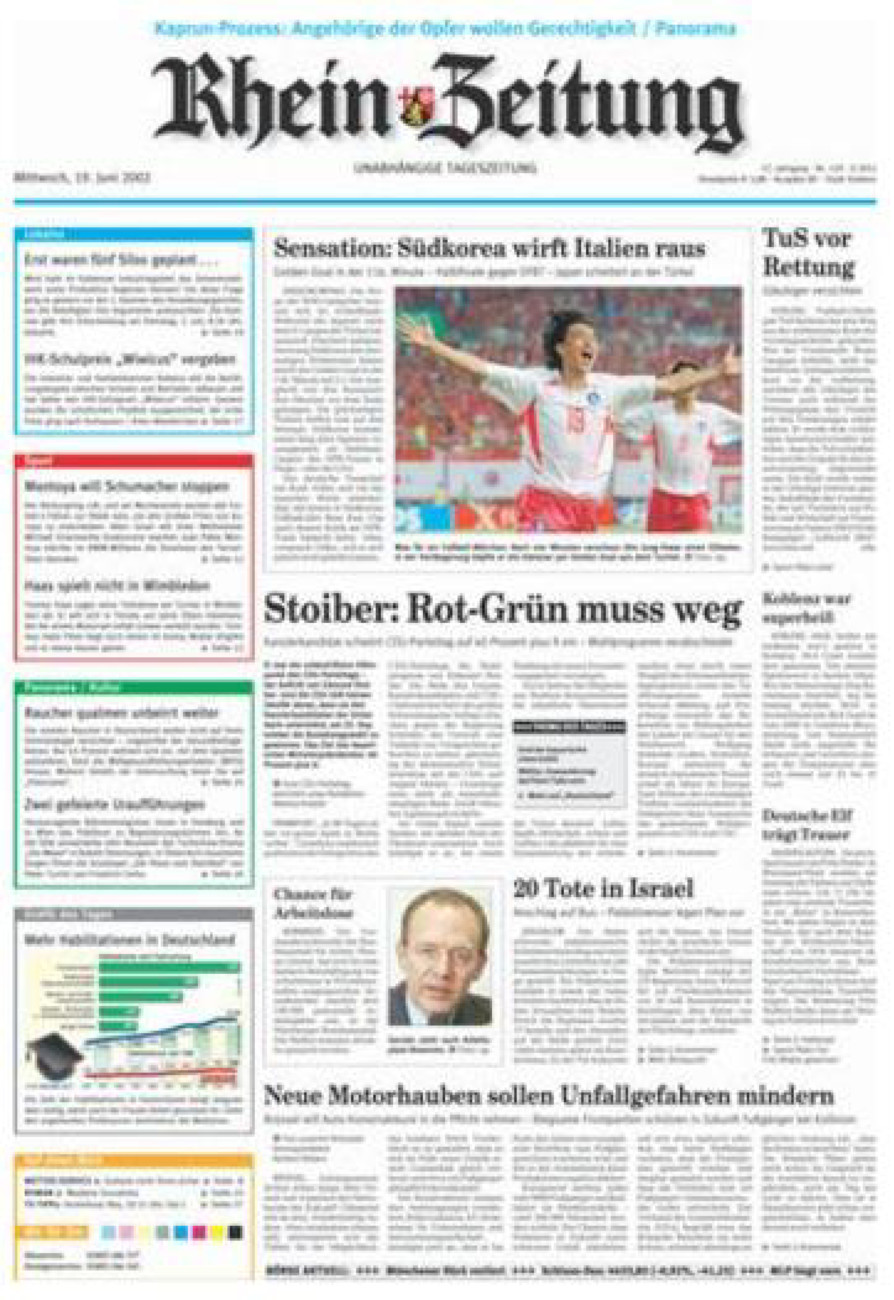 Rhein-Zeitung Koblenz & Region vom Mittwoch, 19.06.2002