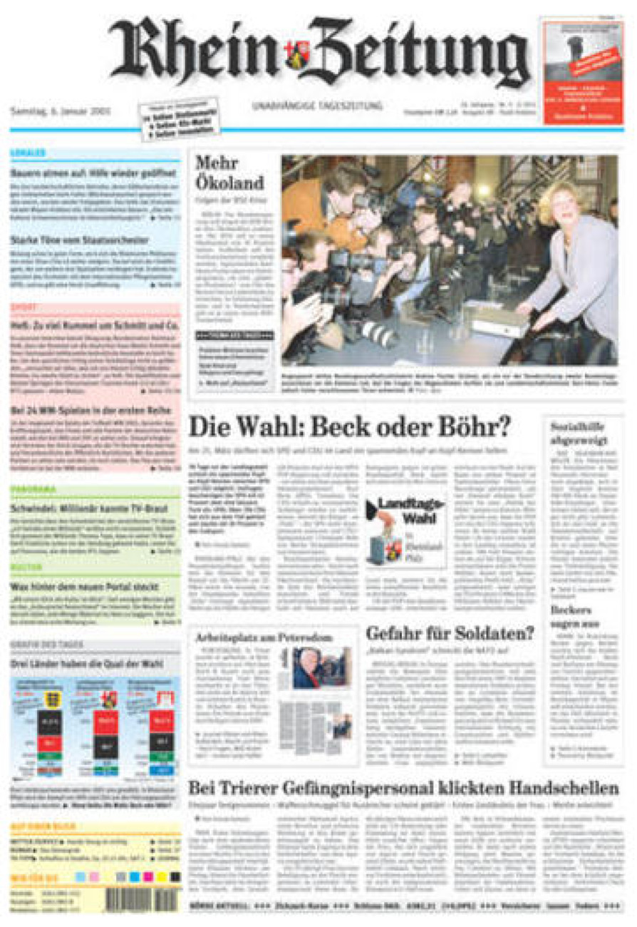 Rhein-Zeitung Koblenz & Region vom Samstag, 06.01.2001