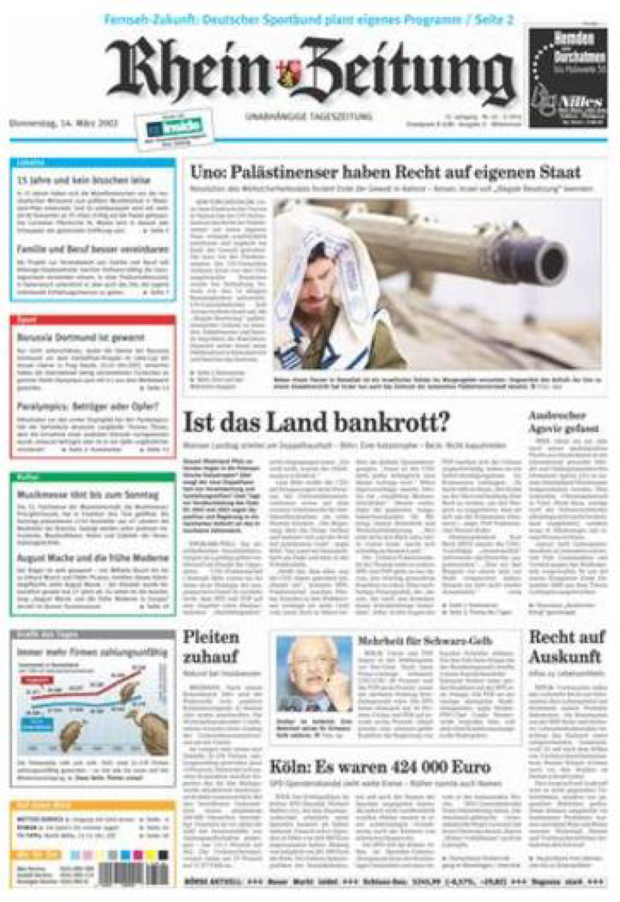 Rhein-Zeitung Kreis Cochem-Zell vom Donnerstag, 14.03.2002