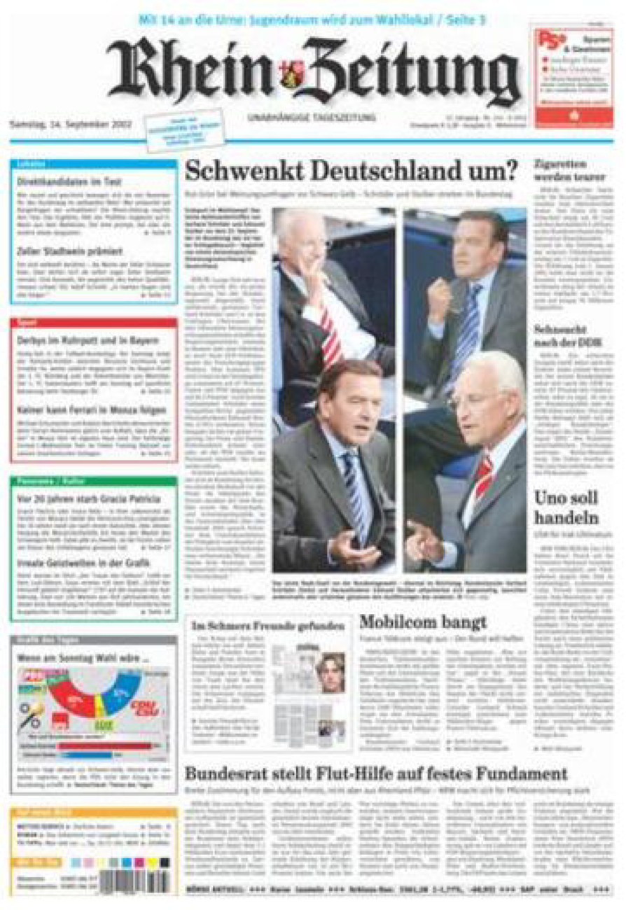 Rhein-Zeitung Kreis Cochem-Zell vom Samstag, 14.09.2002