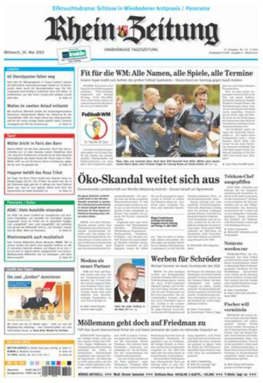 Rhein-Zeitung Kreis Cochem-Zell vom Mittwoch, 29.05.2002