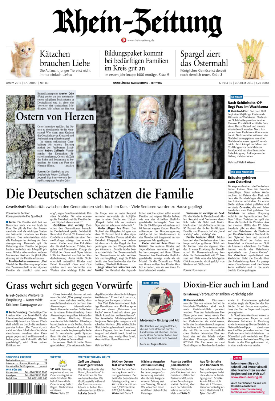 Rhein-Zeitung Kreis Cochem-Zell vom Samstag, 07.04.2012