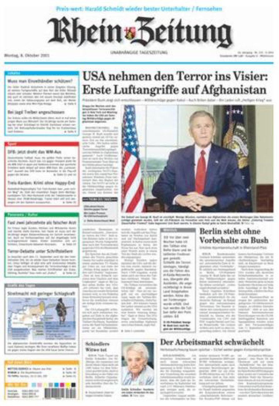 Rhein-Zeitung Kreis Cochem-Zell vom Montag, 08.10.2001