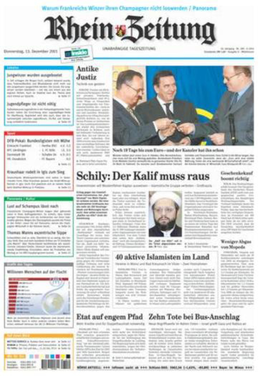 Rhein-Zeitung Kreis Cochem-Zell vom Donnerstag, 13.12.2001