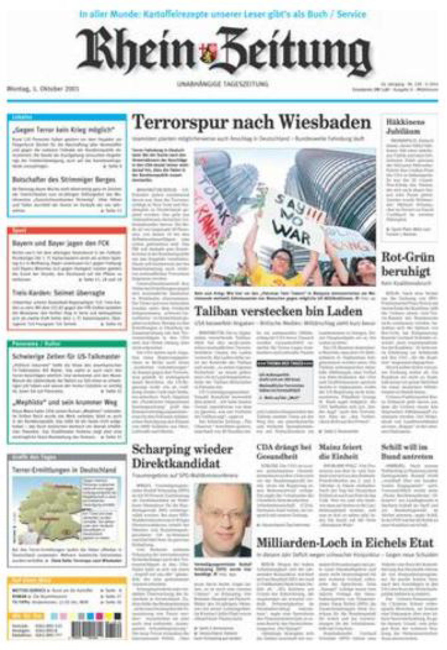 Rhein-Zeitung Kreis Cochem-Zell vom Montag, 01.10.2001