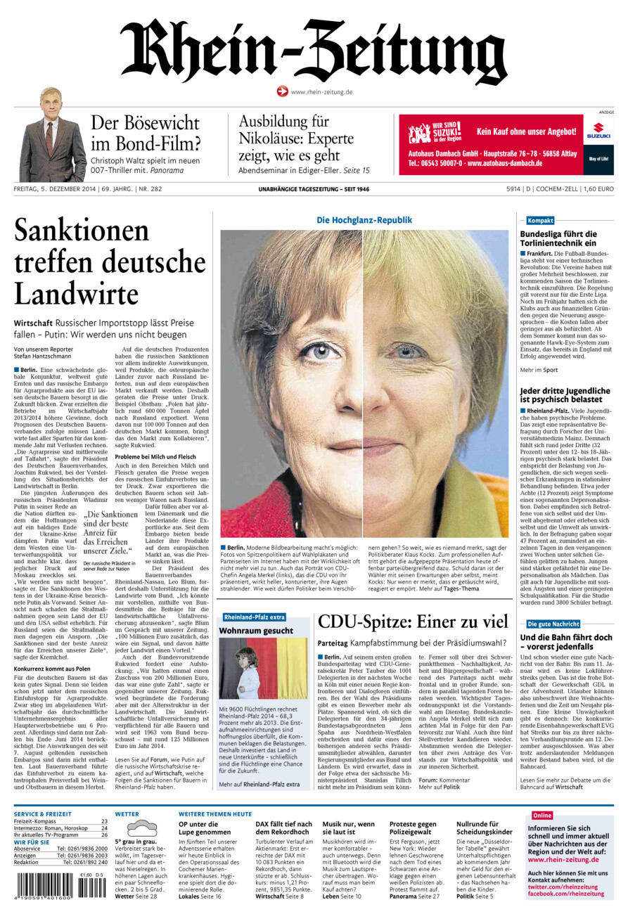 Rhein-Zeitung Kreis Cochem-Zell vom Freitag, 05.12.2014