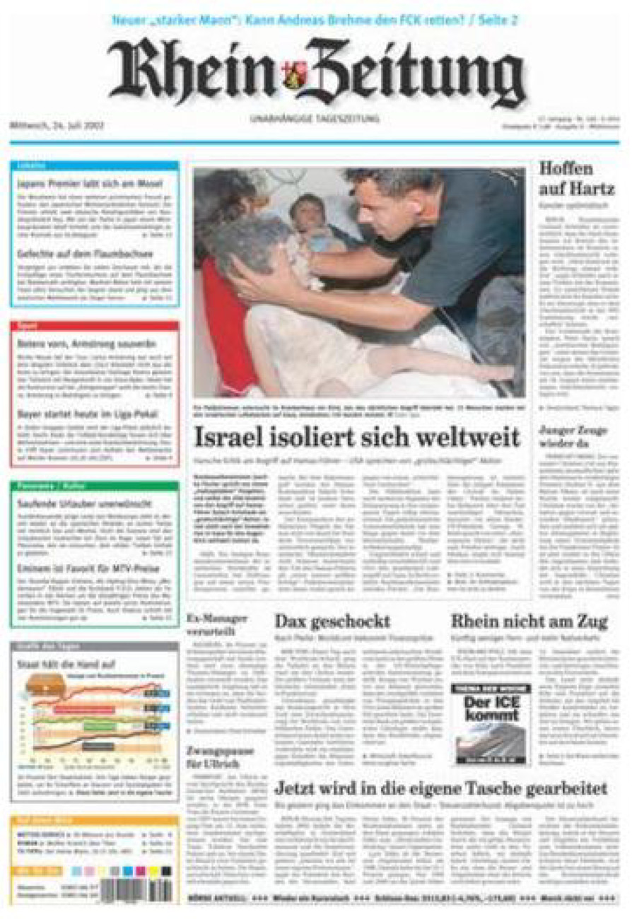 Rhein-Zeitung Kreis Cochem-Zell vom Mittwoch, 24.07.2002