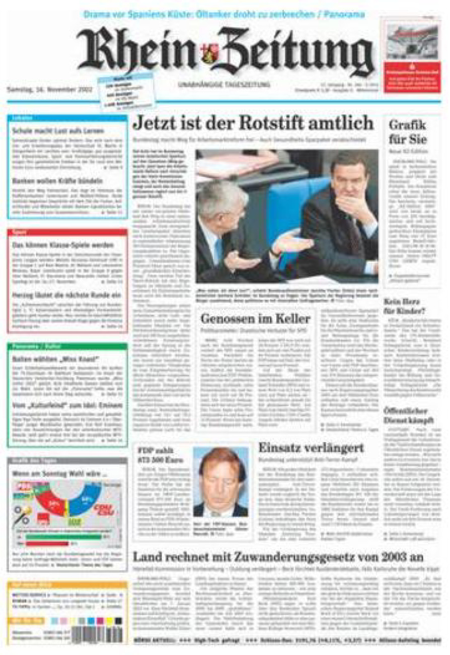 Rhein-Zeitung Kreis Cochem-Zell vom Samstag, 16.11.2002