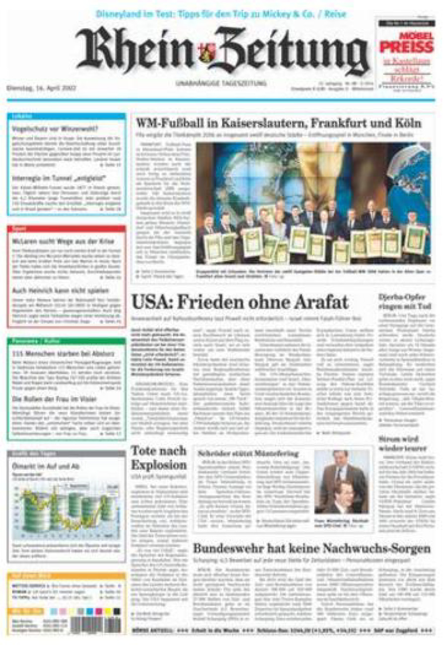 Rhein-Zeitung Kreis Cochem-Zell vom Dienstag, 16.04.2002