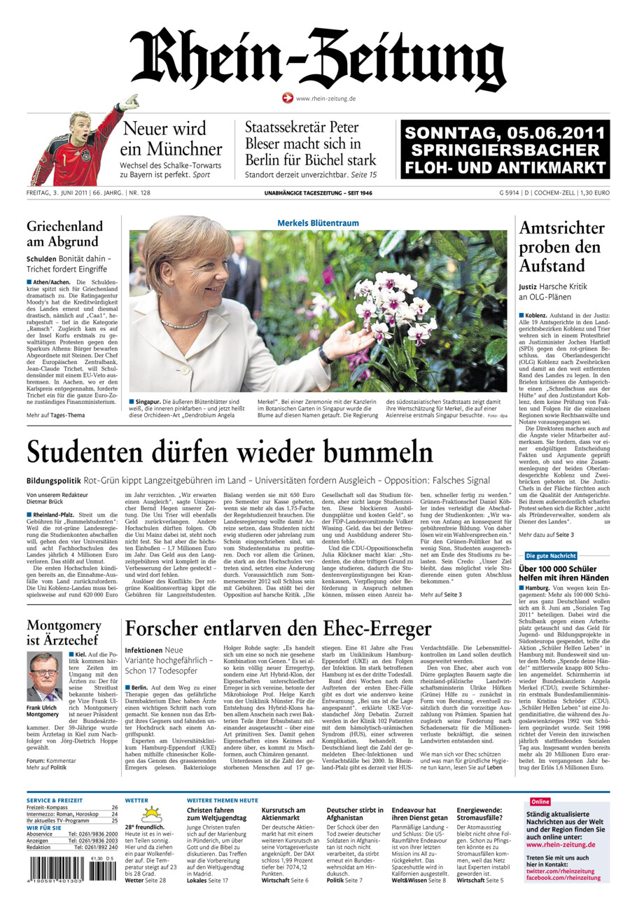 Rhein-Zeitung Kreis Cochem-Zell vom Freitag, 03.06.2011