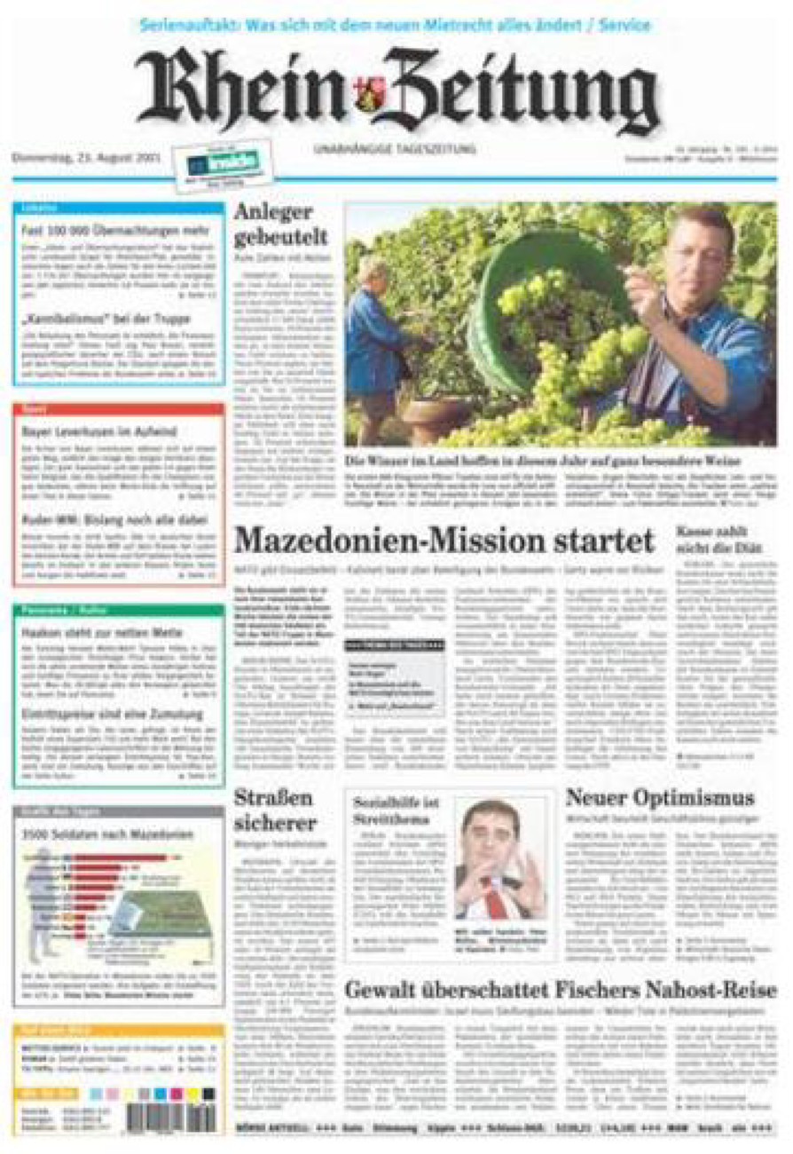 Rhein-Zeitung Kreis Cochem-Zell vom Donnerstag, 23.08.2001