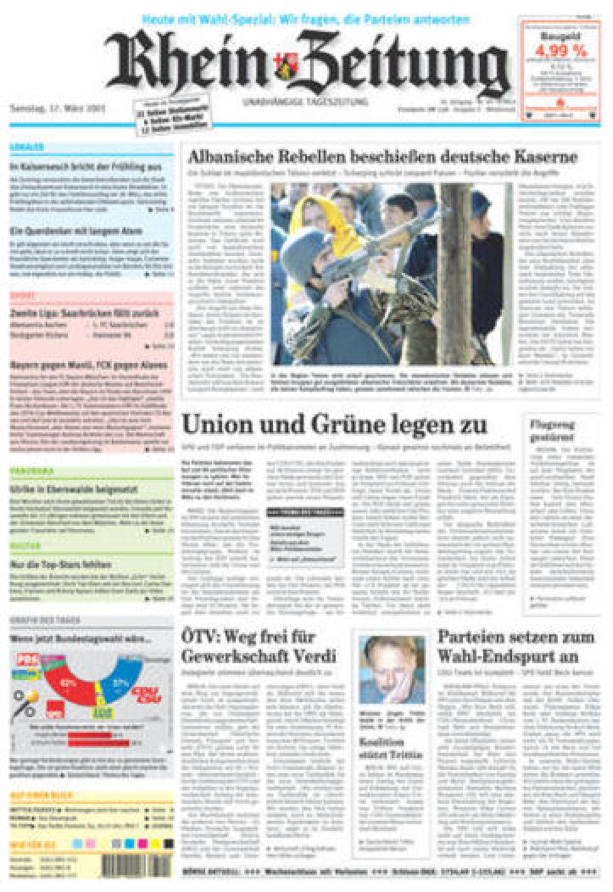 Rhein-Zeitung Kreis Cochem-Zell vom Samstag, 17.03.2001