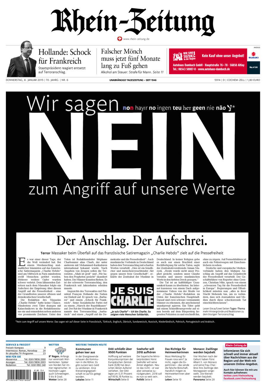 Rhein-Zeitung Kreis Cochem-Zell vom Donnerstag, 08.01.2015