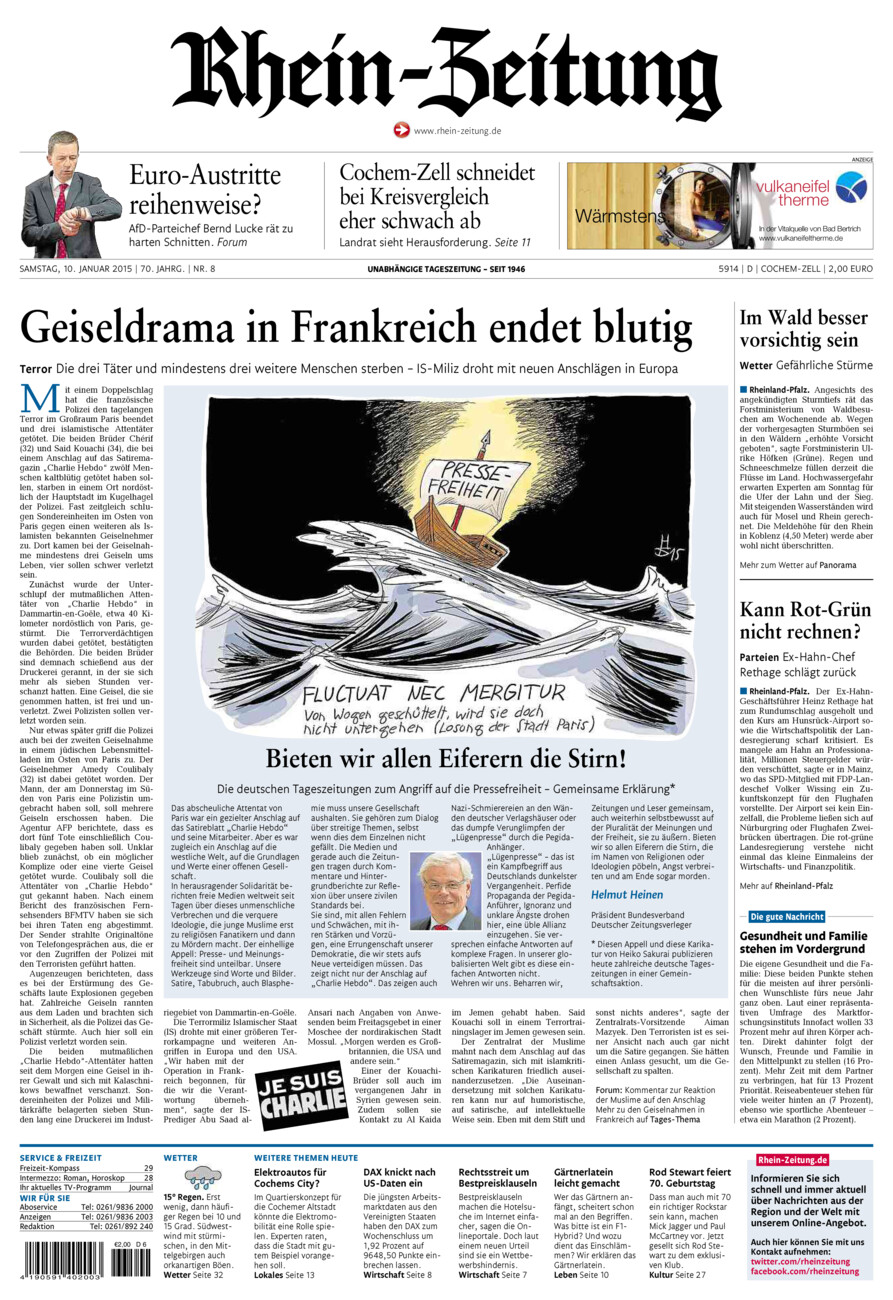 Rhein-Zeitung Kreis Cochem-Zell vom Samstag, 10.01.2015