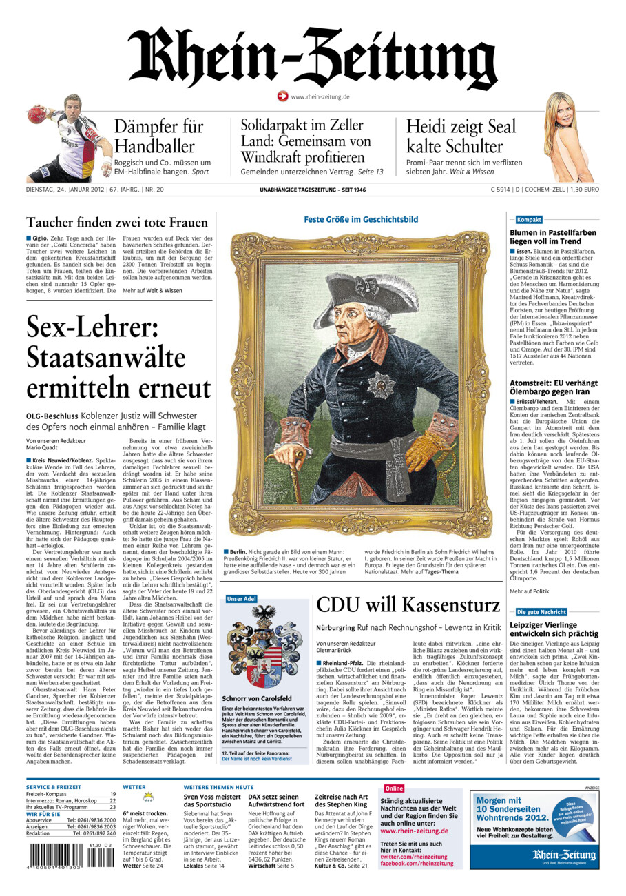 Rhein-Zeitung Kreis Cochem-Zell vom Dienstag, 24.01.2012