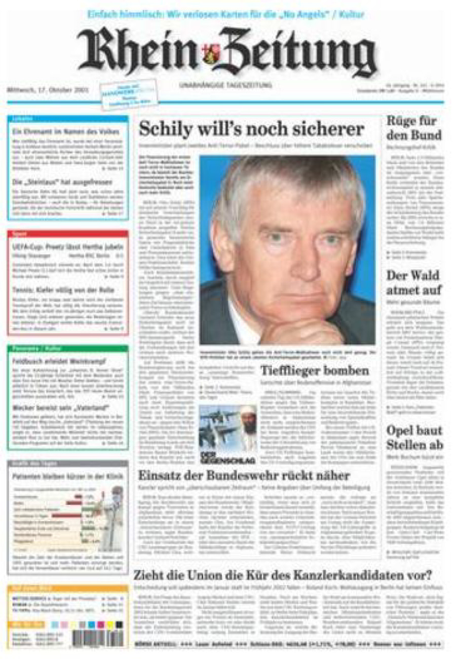 Rhein-Zeitung Kreis Cochem-Zell vom Mittwoch, 17.10.2001