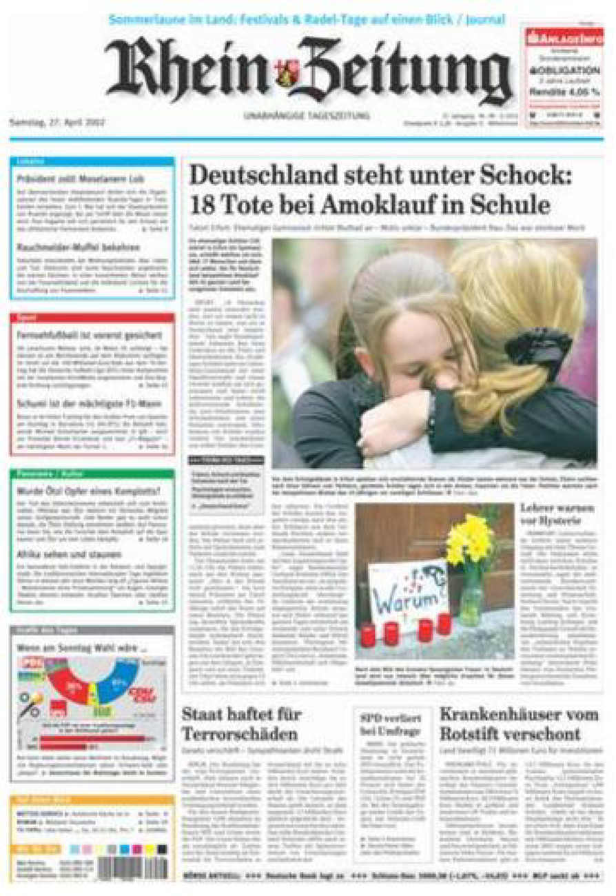 Rhein-Zeitung Kreis Cochem-Zell vom Samstag, 27.04.2002