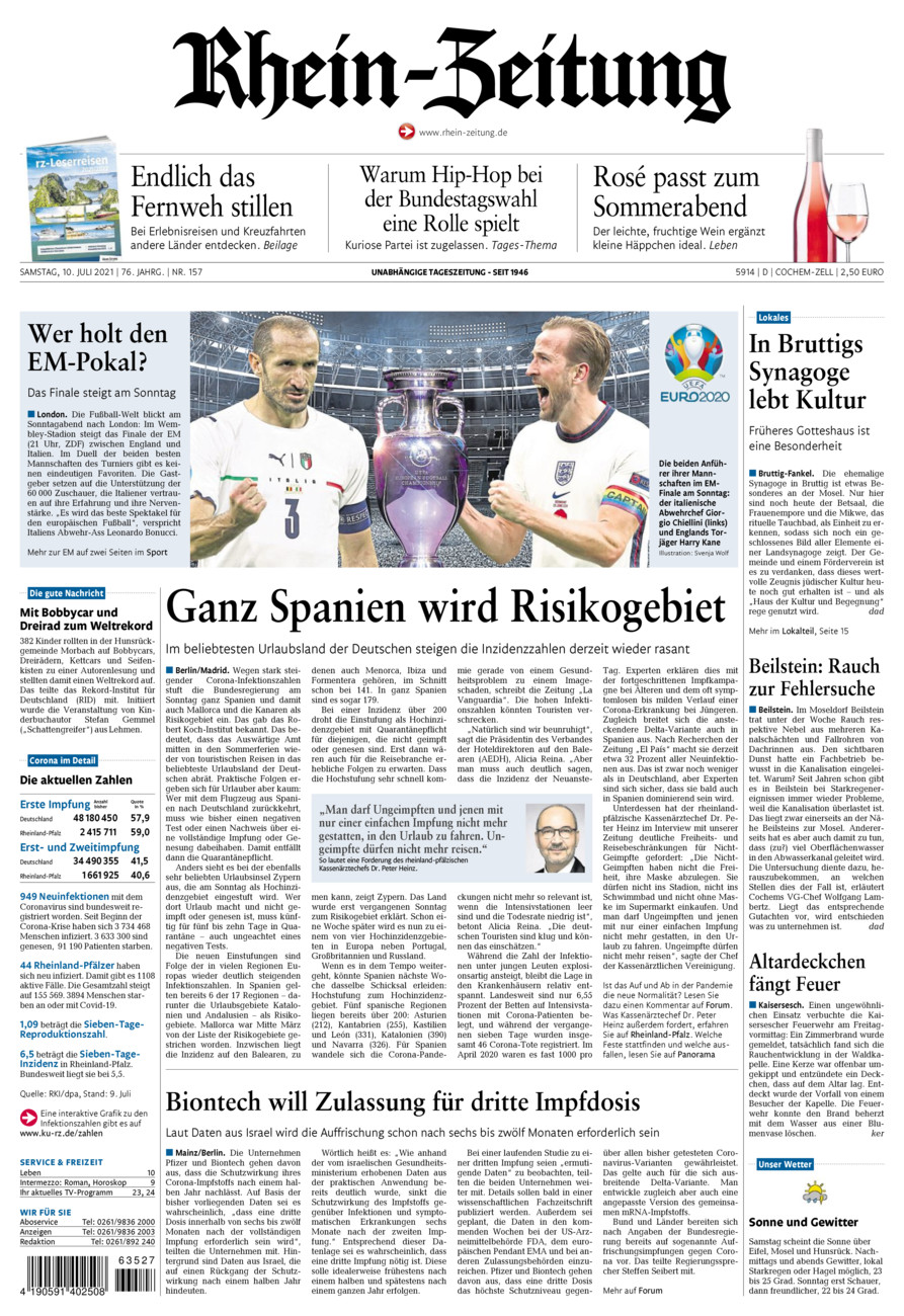 Rhein-Zeitung Kreis Cochem-Zell vom Samstag, 10.07.2021