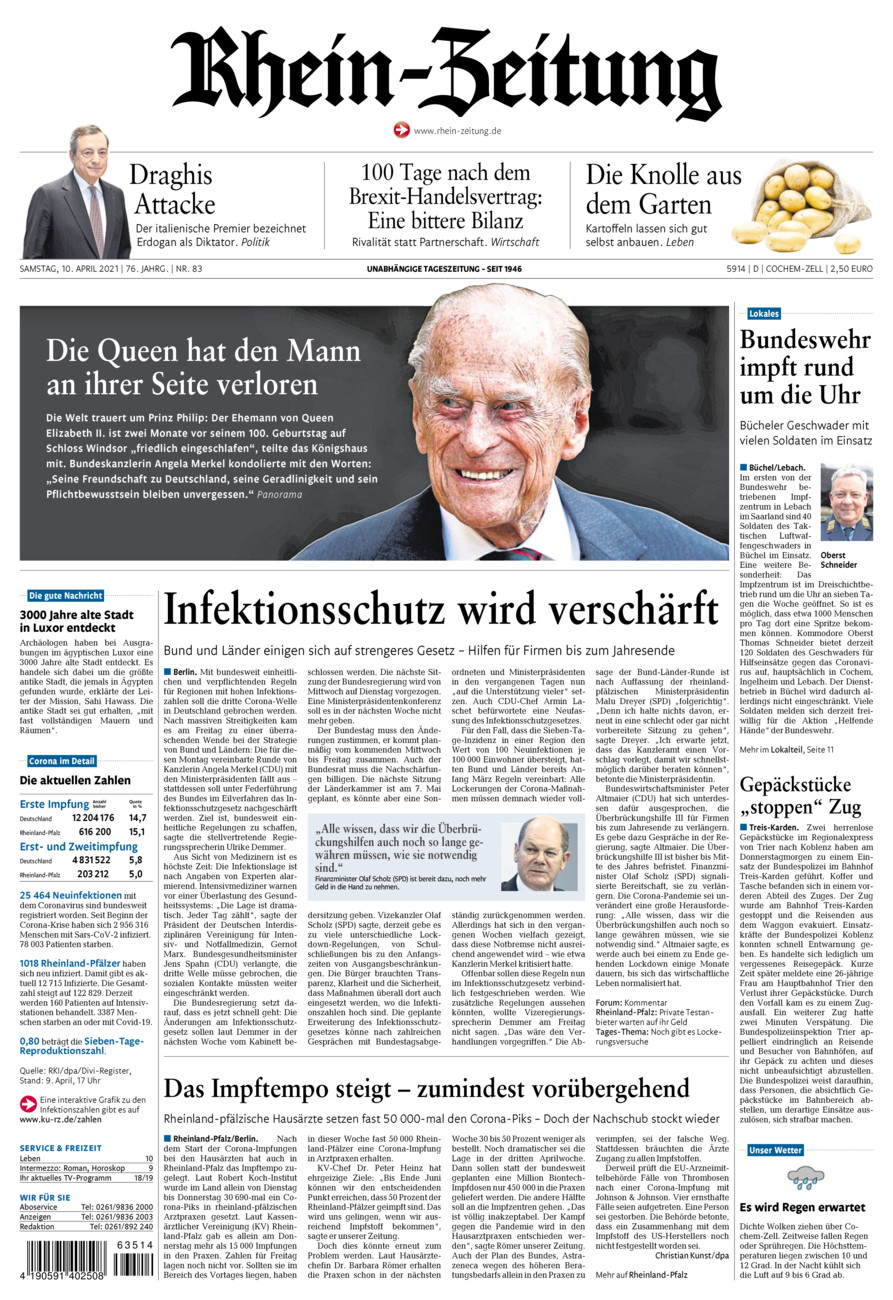 Rhein-Zeitung Kreis Cochem-Zell vom Samstag, 10.04.2021