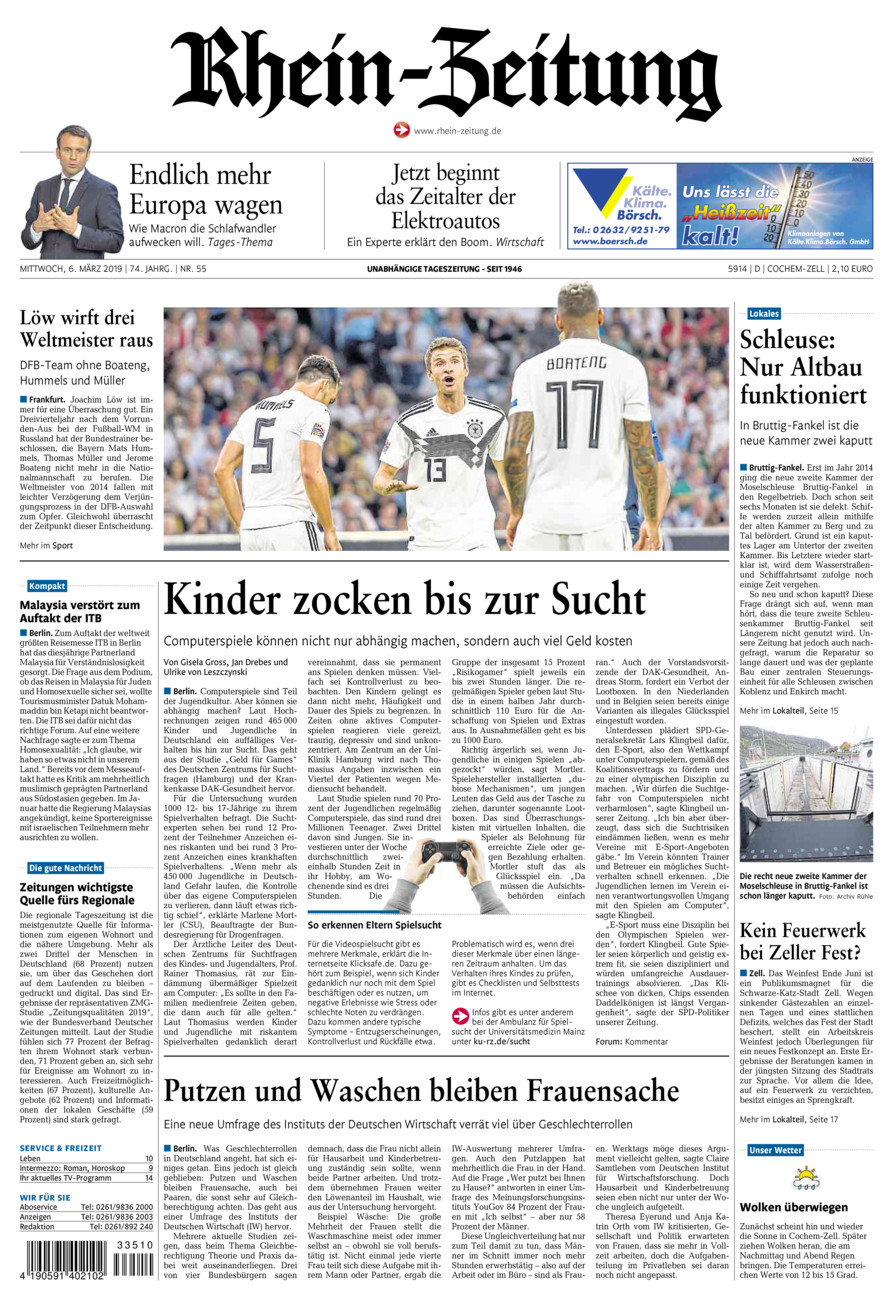 Rhein-Zeitung Kreis Cochem-Zell vom Mittwoch, 06.03.2019