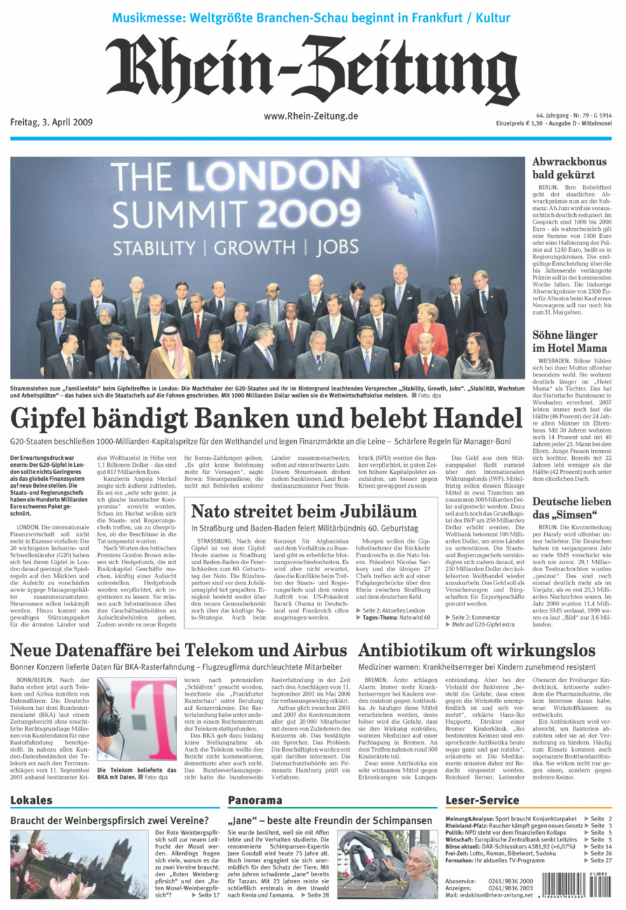Rhein-Zeitung Kreis Cochem-Zell vom Freitag, 03.04.2009