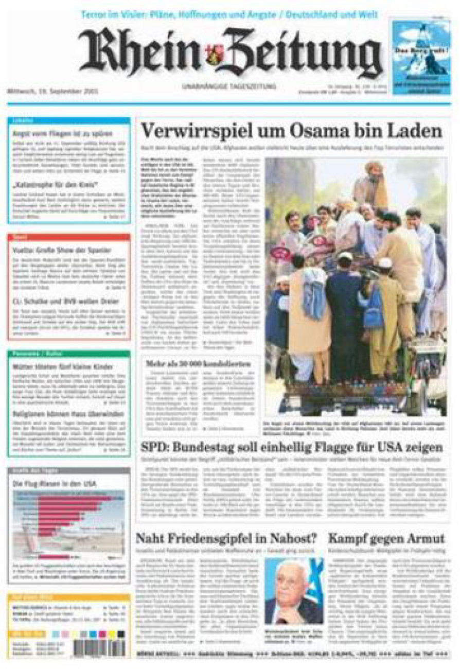 Rhein-Zeitung Kreis Cochem-Zell vom Mittwoch, 19.09.2001