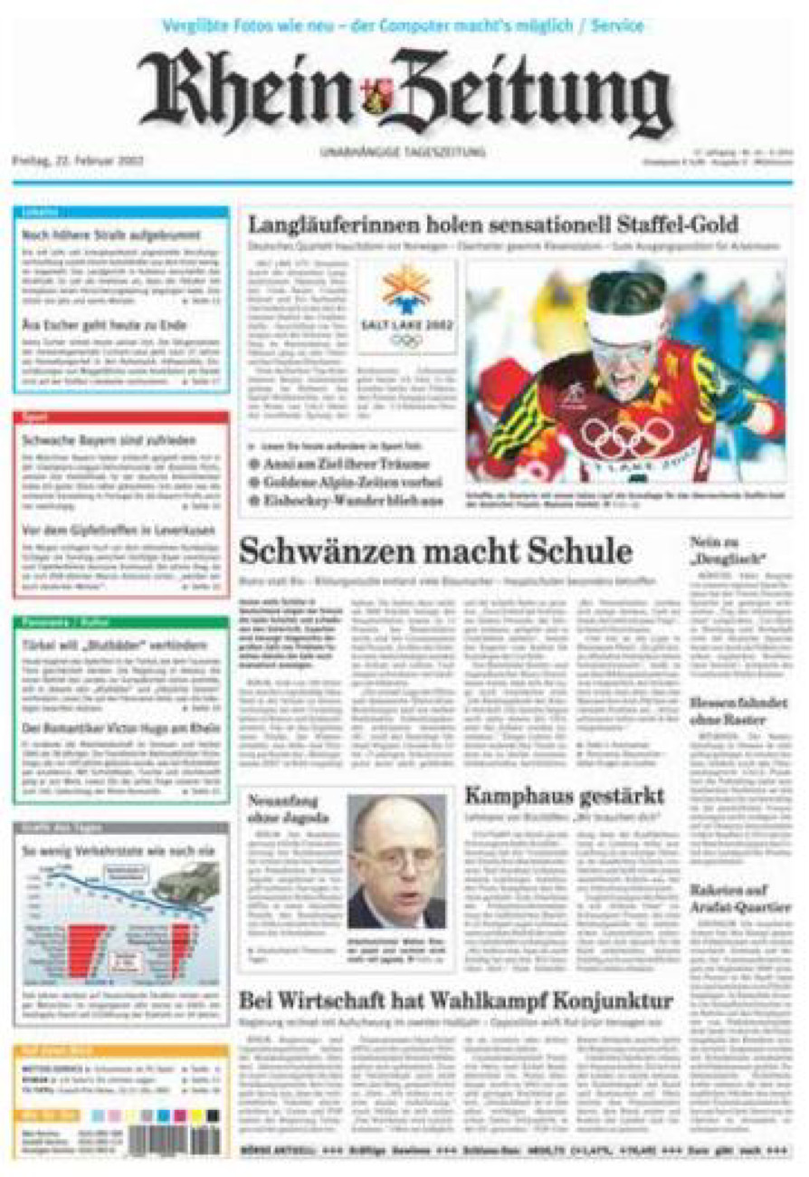 Rhein-Zeitung Kreis Cochem-Zell vom Freitag, 22.02.2002
