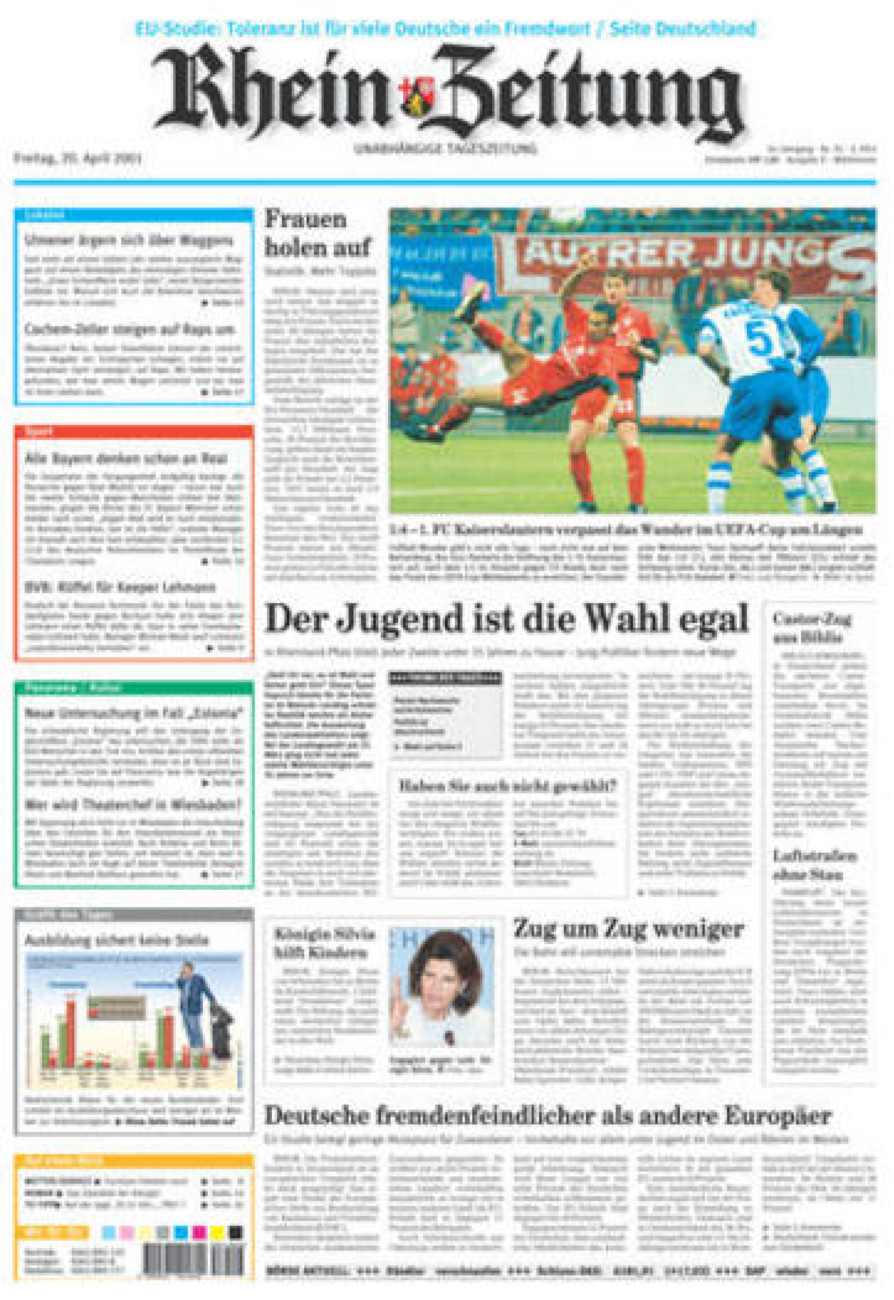 Rhein-Zeitung Kreis Cochem-Zell vom Freitag, 20.04.2001