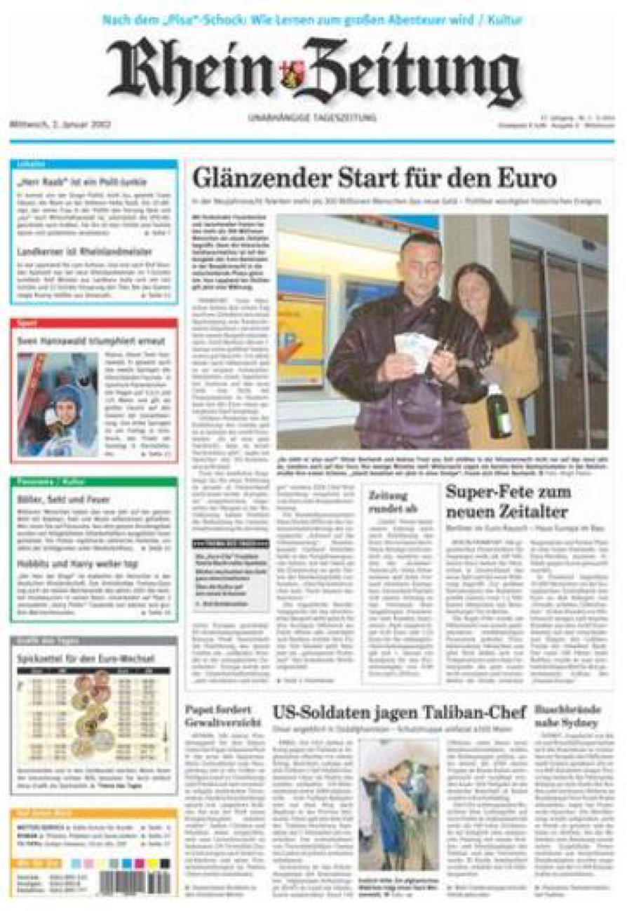 Rhein-Zeitung Kreis Cochem-Zell vom Mittwoch, 02.01.2002