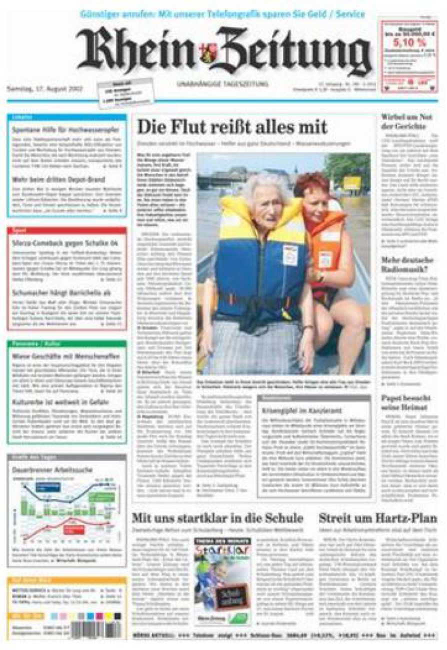 Rhein-Zeitung Kreis Cochem-Zell vom Samstag, 17.08.2002