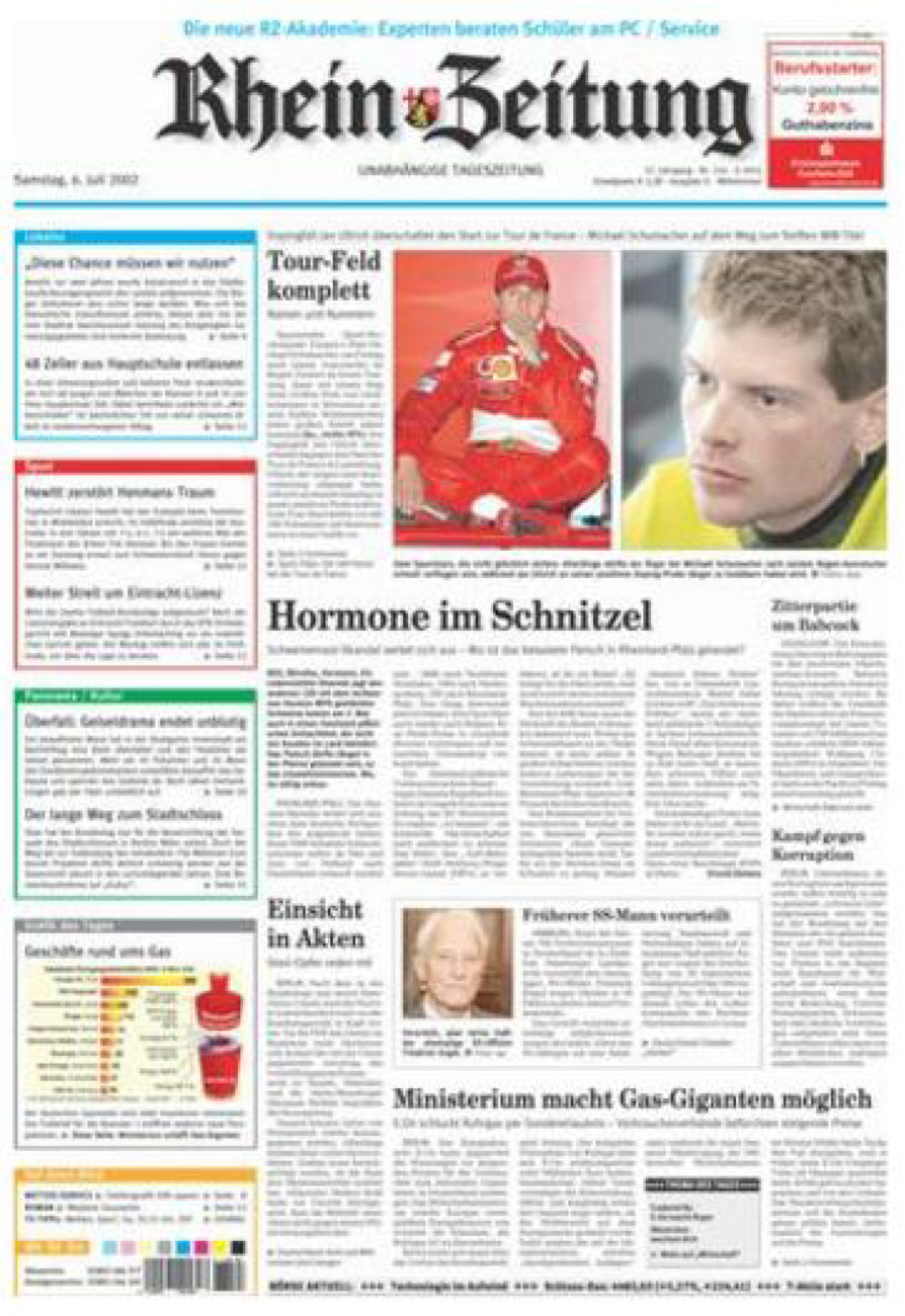 Rhein-Zeitung Kreis Cochem-Zell vom Samstag, 06.07.2002